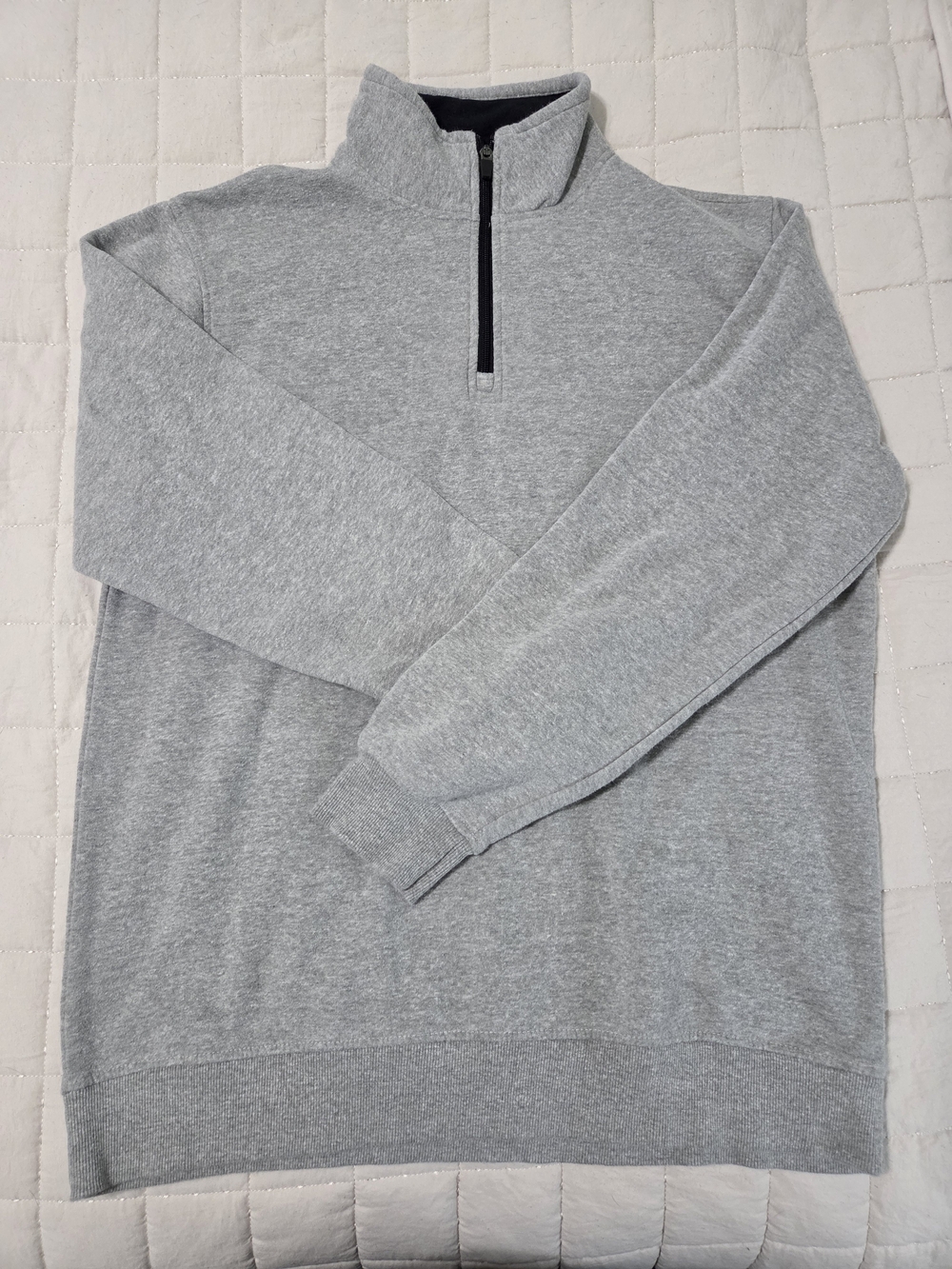 Russell Athletic Heather Gray Half-Zip Pullover